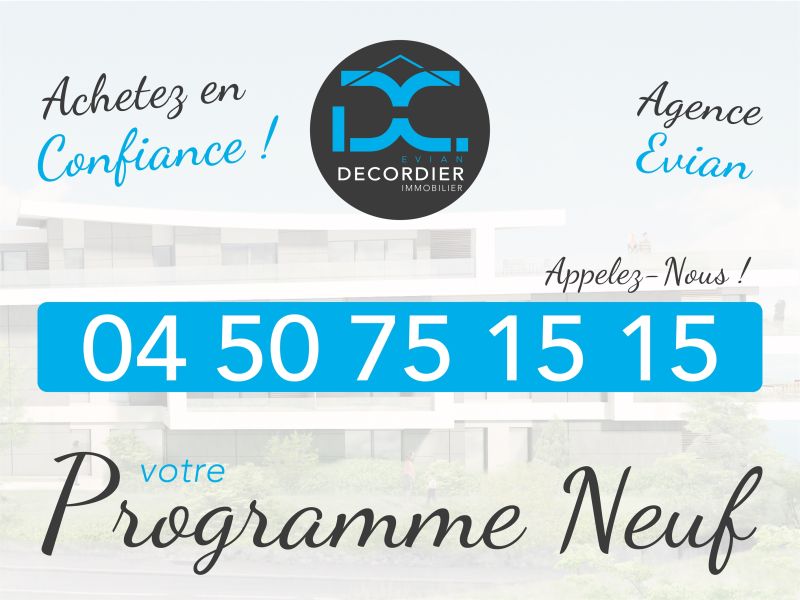 appartement 3 pièces en vente sur EVIAN LES BAINS (74500) Vente Appartement Évian-les-Bains 74500 69.89 m²
