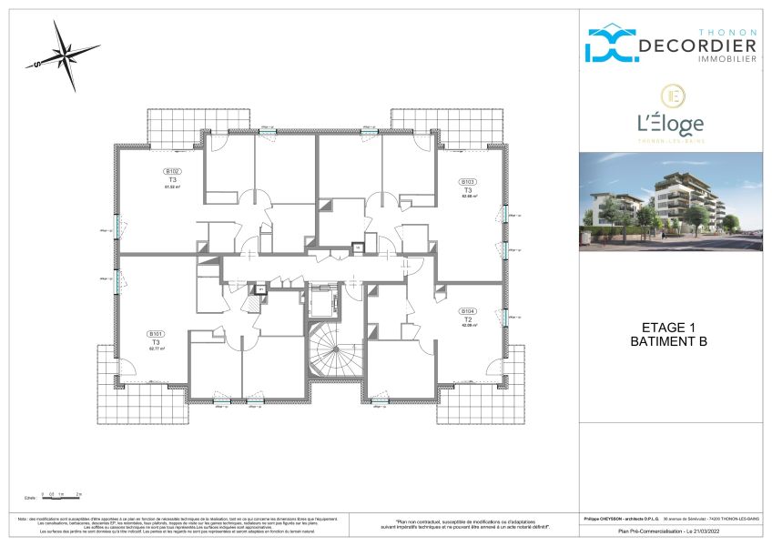 apartment 3 rooms for sale on THONON LES BAINS (74200) Sale Apartment Thonon-les-Bains 74200 62.68 m²