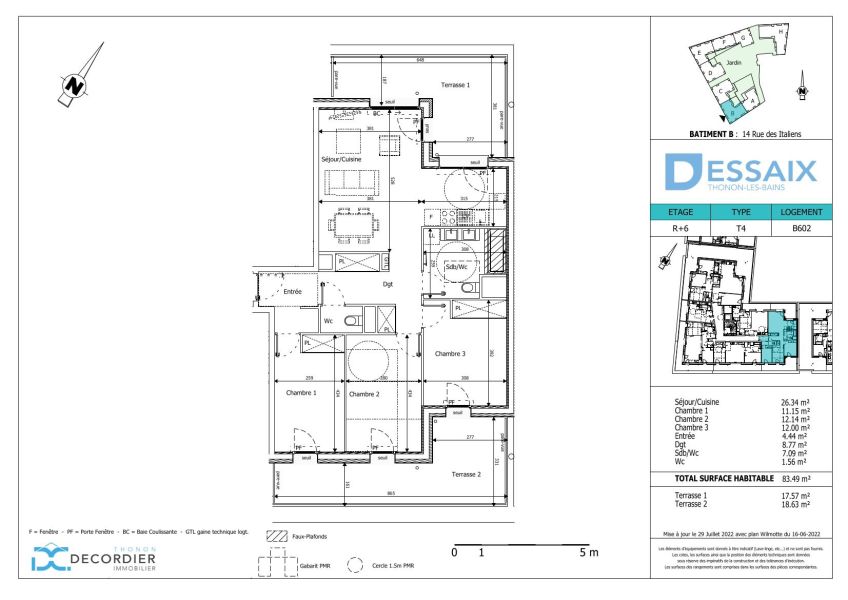 Vente Appartement Thonon-les-Bains 74200 83.49 m²