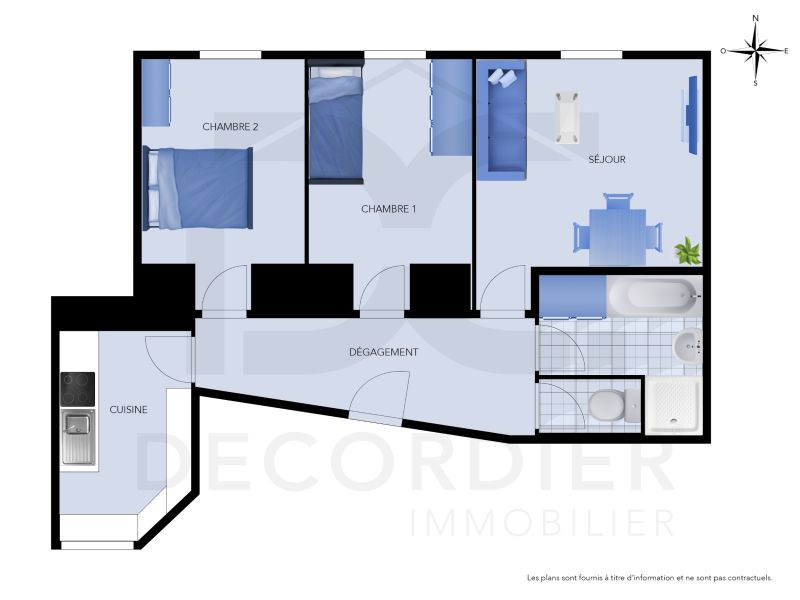 apartment 3 rooms for sale on EVIAN LES BAINS (74500) Sale Apartment Évian-les-Bains 74500 59.64 m²