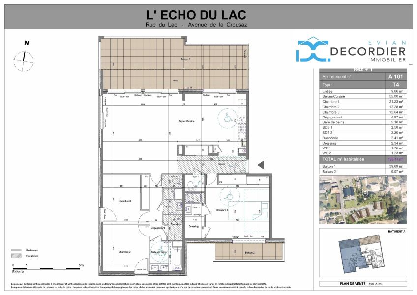 apartment 4 rooms for sale on NEUVECELLE (74500) Sale Apartment Neuvecelle 74500 133.47 m²