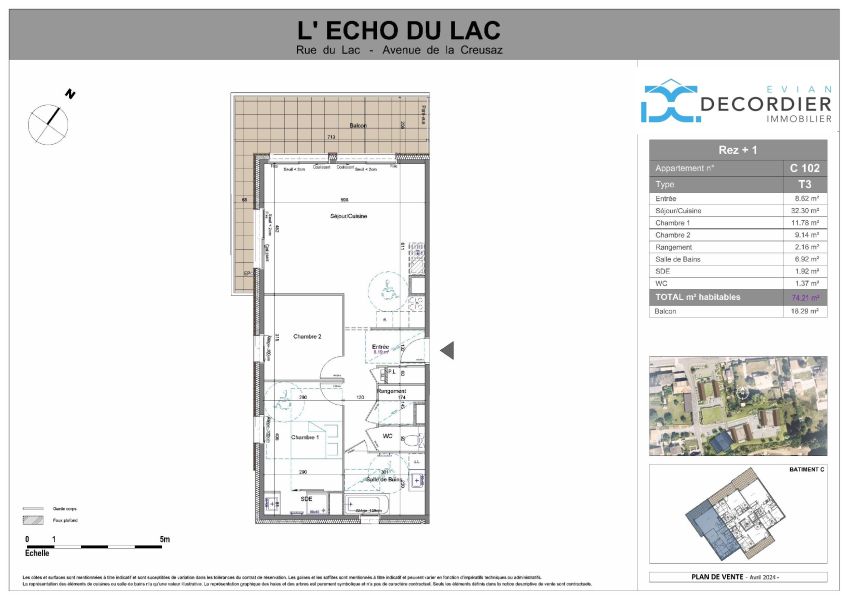 Sale Apartment Neuvecelle 74500 71.28 m²