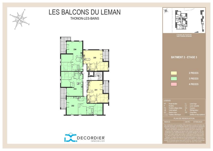 Vente Appartement Thonon-les-Bains 74200 45.48&nbsp;m²