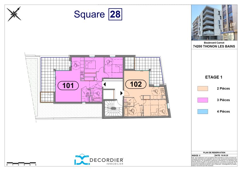 appartement 2 pièces en vente sur THONON LES BAINS (74200) Vente Appartement Thonon-les-Bains 74200 47.32 m²