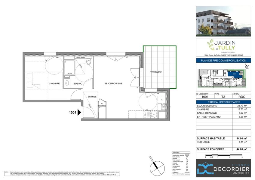 Sale Apartment Thonon-les-Bains 74200 44&nbsp;m²