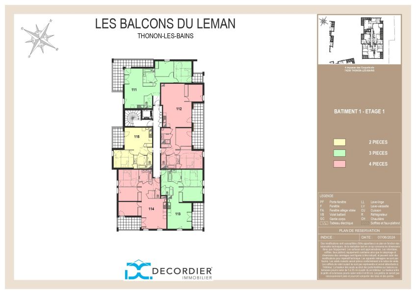 appartement 4 pièces en vente sur THONON LES BAINS (74200) Vente Appartement Thonon-les-Bains 74200 90.97 m²