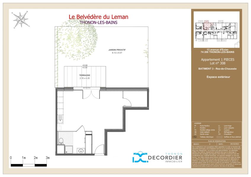 Vente Appartement Thonon-les-Bains 74200 39.57&nbsp;m²