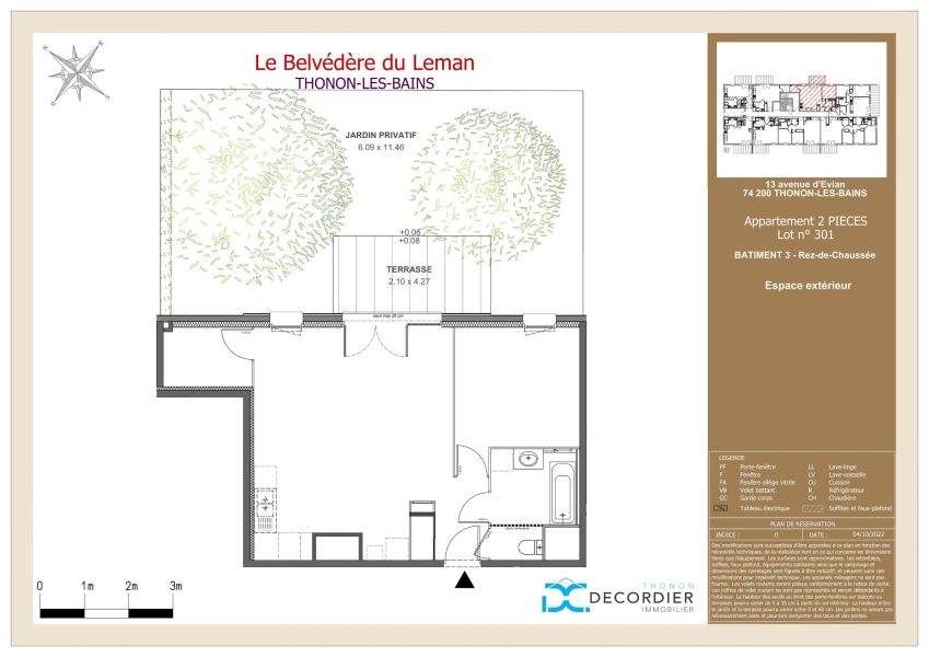 Sale Apartment Thonon-les-Bains 74200 56.43&nbsp;m²