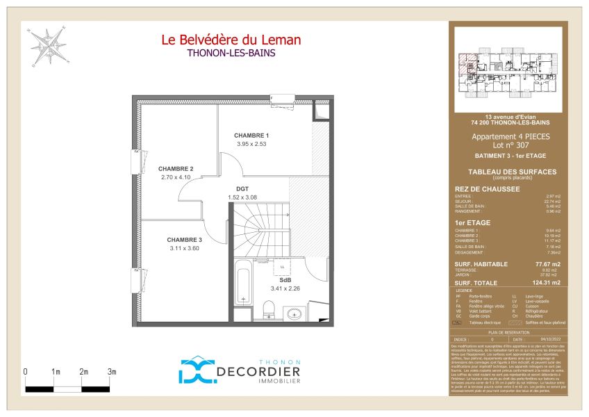 Vente Appartement Thonon-les-Bains 74200 77.67 m²