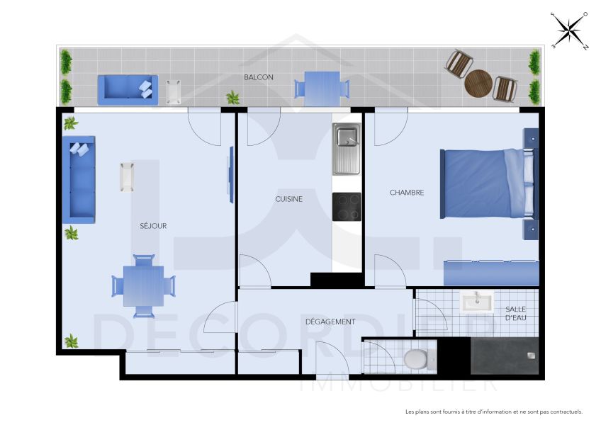 appartement 2 pièces en vente sur THONON LES BAINS (74200) Vente Appartement Thonon-les-Bains 74200 49.83 m²