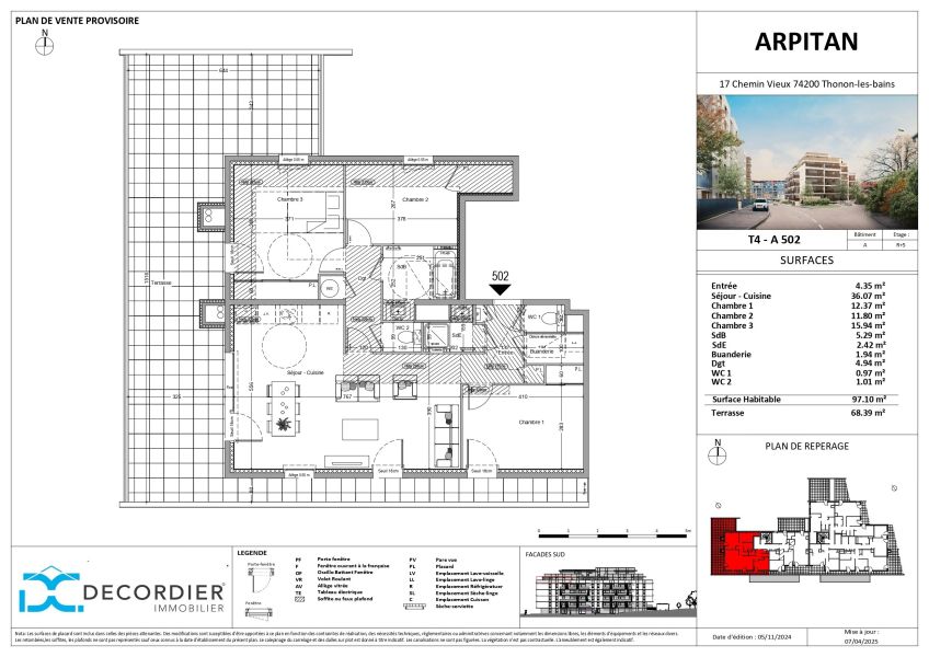 Sale Apartment Thonon-les-Bains 74200 97.1&nbsp;m²