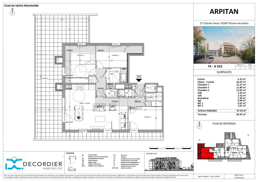 Sale Apartment Thonon-les-Bains 74200 97.1&nbsp;m²