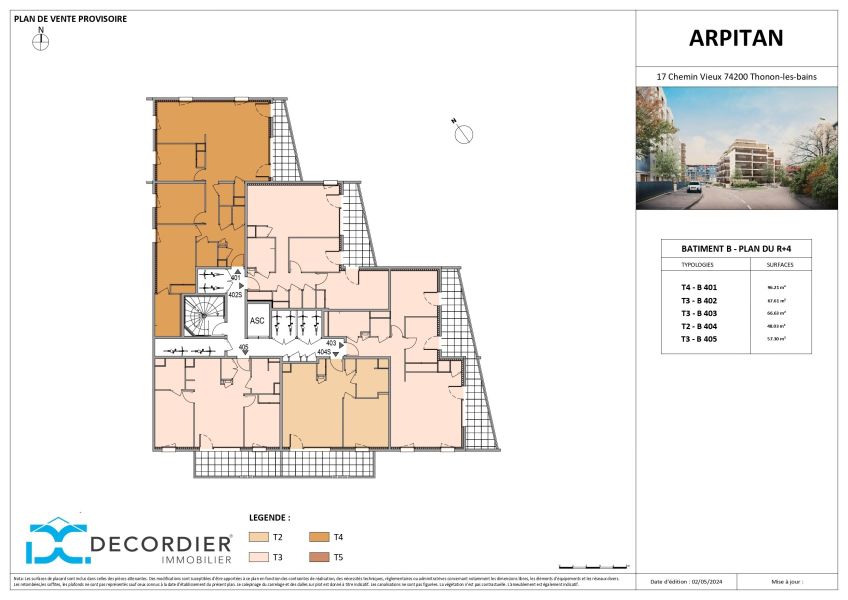 Vente Appartement Thonon-les-Bains 74200 66.63&nbsp;m²