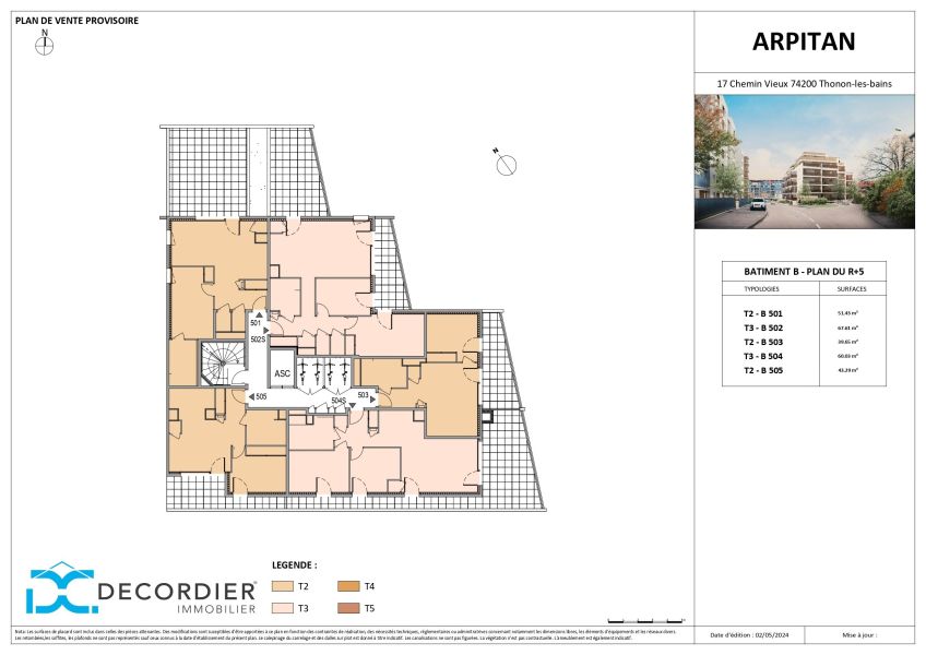 Vente Appartement Thonon-les-Bains 74200 51.43 m²