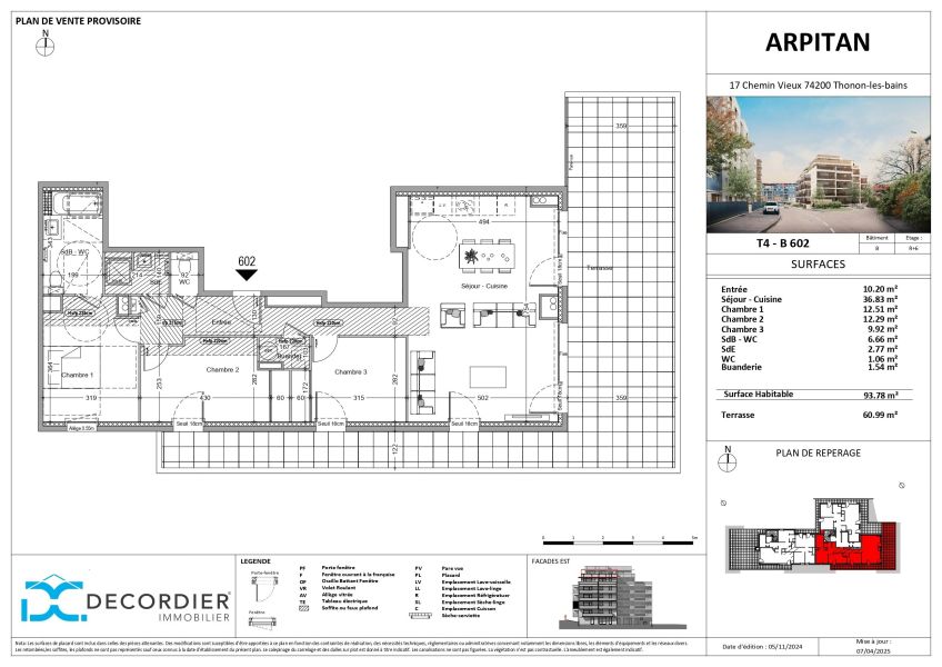 Sale Apartment Thonon-les-Bains 74200 93.78&nbsp;m²