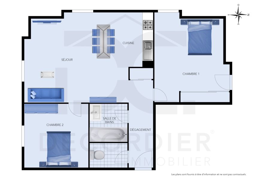 Vente Appartement Lugrin 74500 54.5&nbsp;m²