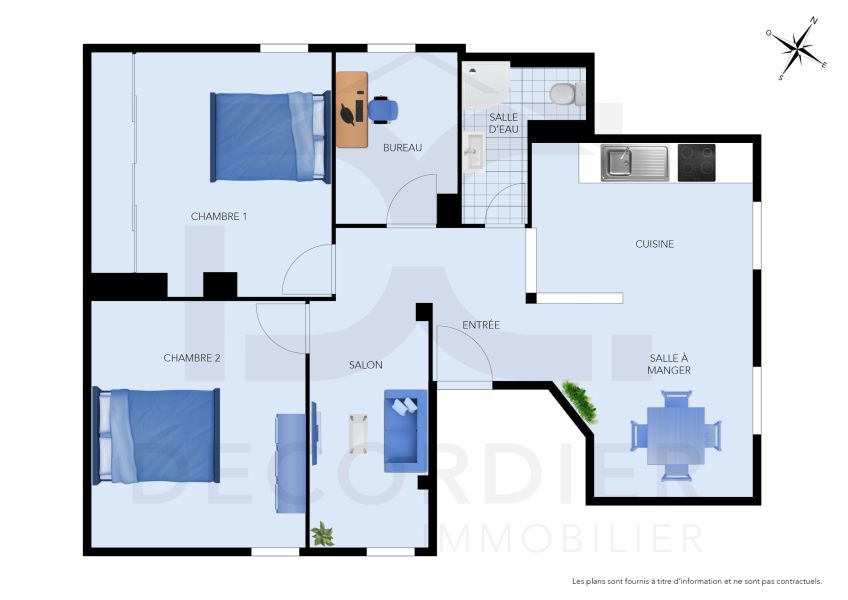 Vente Appartement Thonon-les-Bains 74200 62.01&nbsp;m²