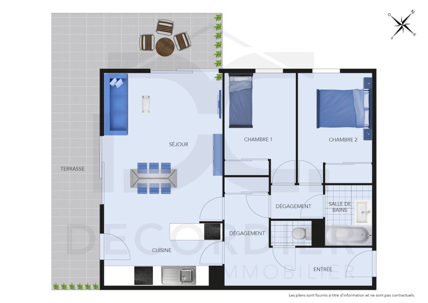 Location Appartement Évian-les-Bains 74500 64.95 m²