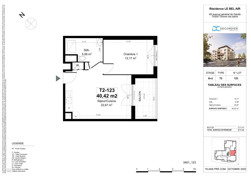 Vente Appartement Thonon-les-Bains 74200 40.42 m²