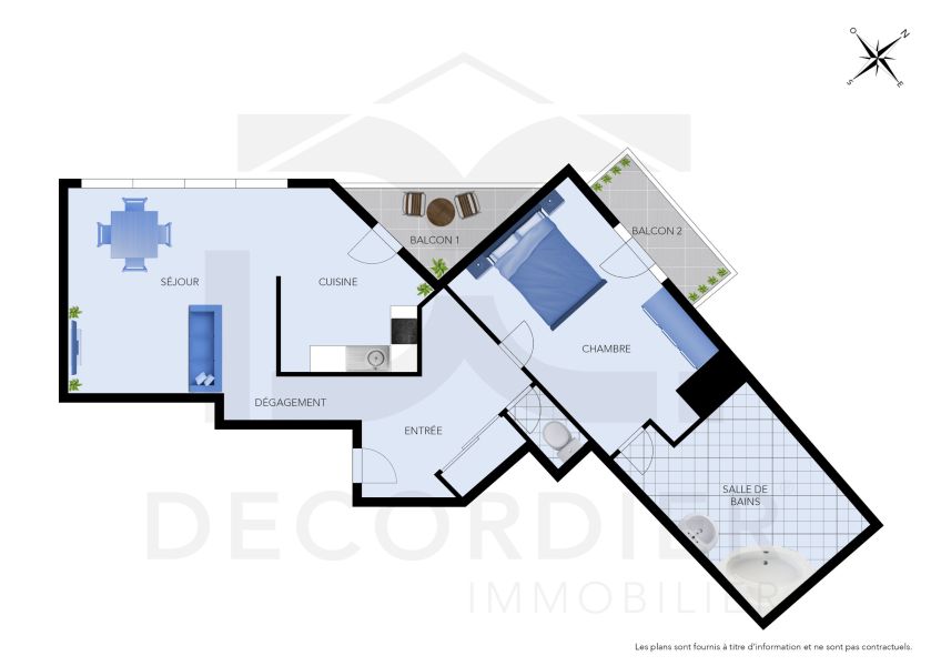 Vente Appartement Thonon-les-Bains 74200 49.87 m²