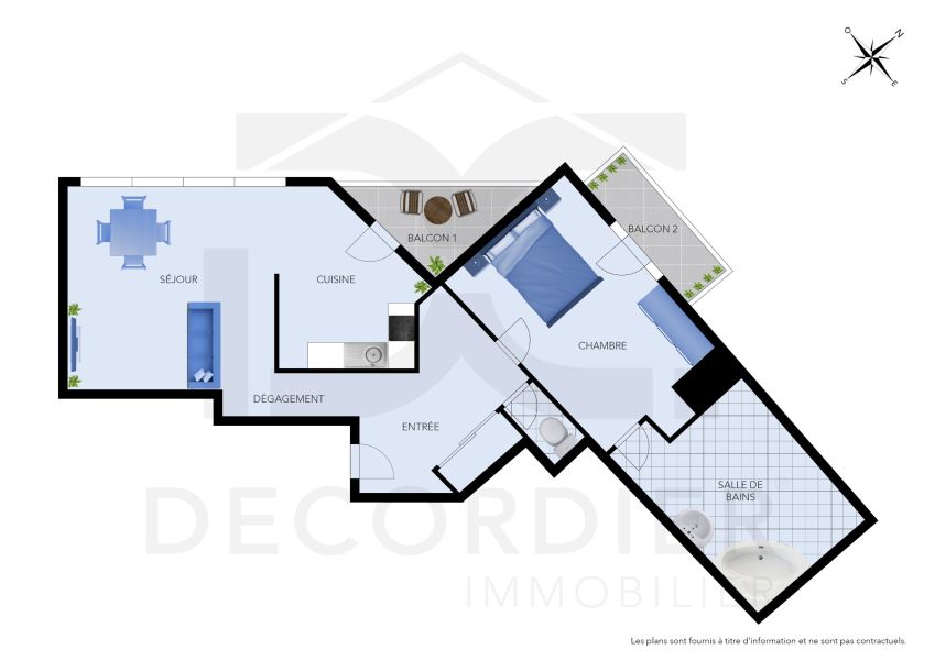 Sale Apartment Thonon-les-Bains 74200 49.87&nbsp;m²