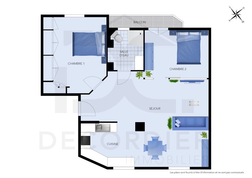 Vente Appartement Thonon-les-Bains 74200 56.13&nbsp;m²