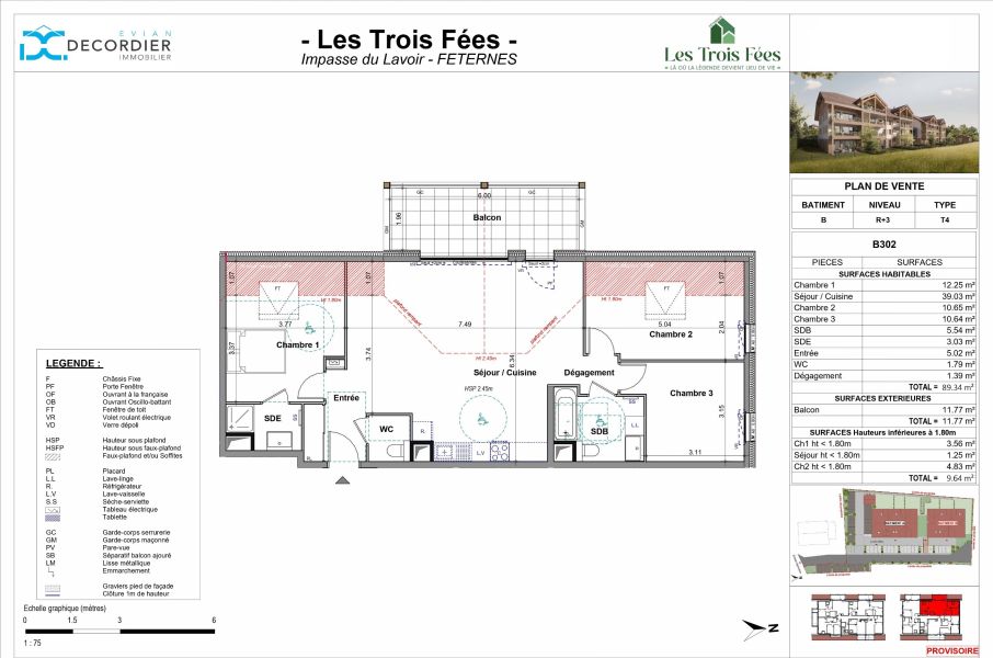 Sale Apartment Féternes 74500 89.29&nbsp;m²