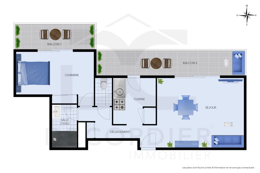 Vente Appartement Évian-les-Bains 74500 50.63&nbsp;m²
