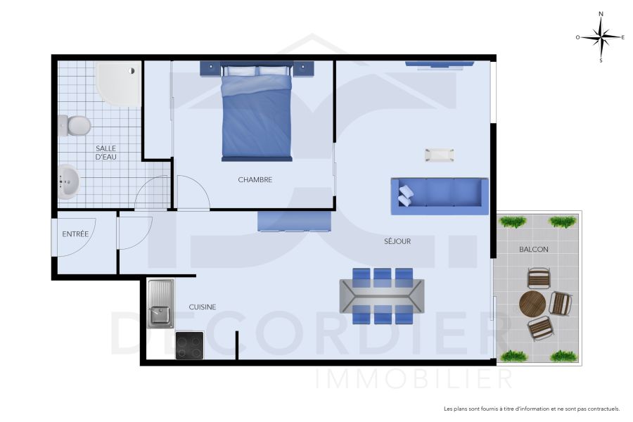 Vente Appartement Évian-les-Bains 74500 46.67&nbsp;m²