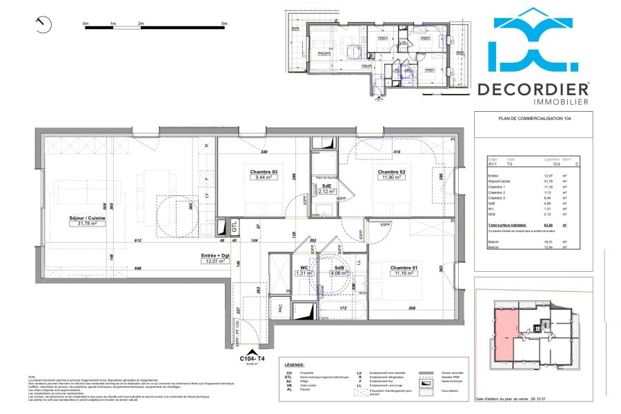 Vente Appartement Amphion-les-Bains 74500 82.02&nbsp;m²