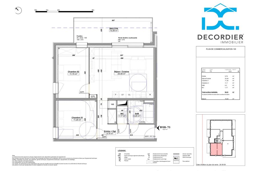 Vente Appartement Amphion-les-Bains 74500 62.61&nbsp;m²
