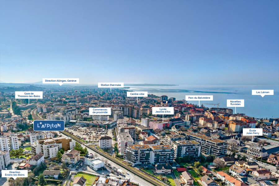 Vente Appartement Thonon-les-Bains 74200 57.3&nbsp;m²