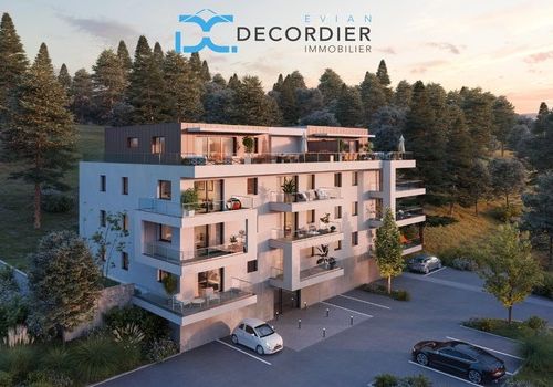 programme; neuf; immobilier; appartement; residence; agence immobiliere; decordier; Neuvecelle; lac; leman; logement; Evian; architecture; modernité ; jardin; terrasse; haute-savoie; chablais