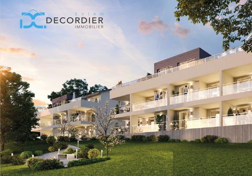 programme; neuf; immobilier; appartement; residence; agence immobiliere; decordier; Neuvecelle; lac; leman; logement; Evian; architecture; modernité ; jardin; terrasse; haute-savoie; chablais