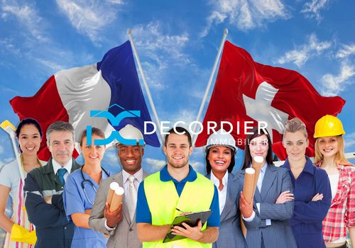 frontier; frontier worker; employment; franco-suisse; switzerland; France; Evian; Evian-les-Bains; Thonon; Thon-les-Bains; border; transport; rate; salary; cost; living; permit; work; tip; real estate